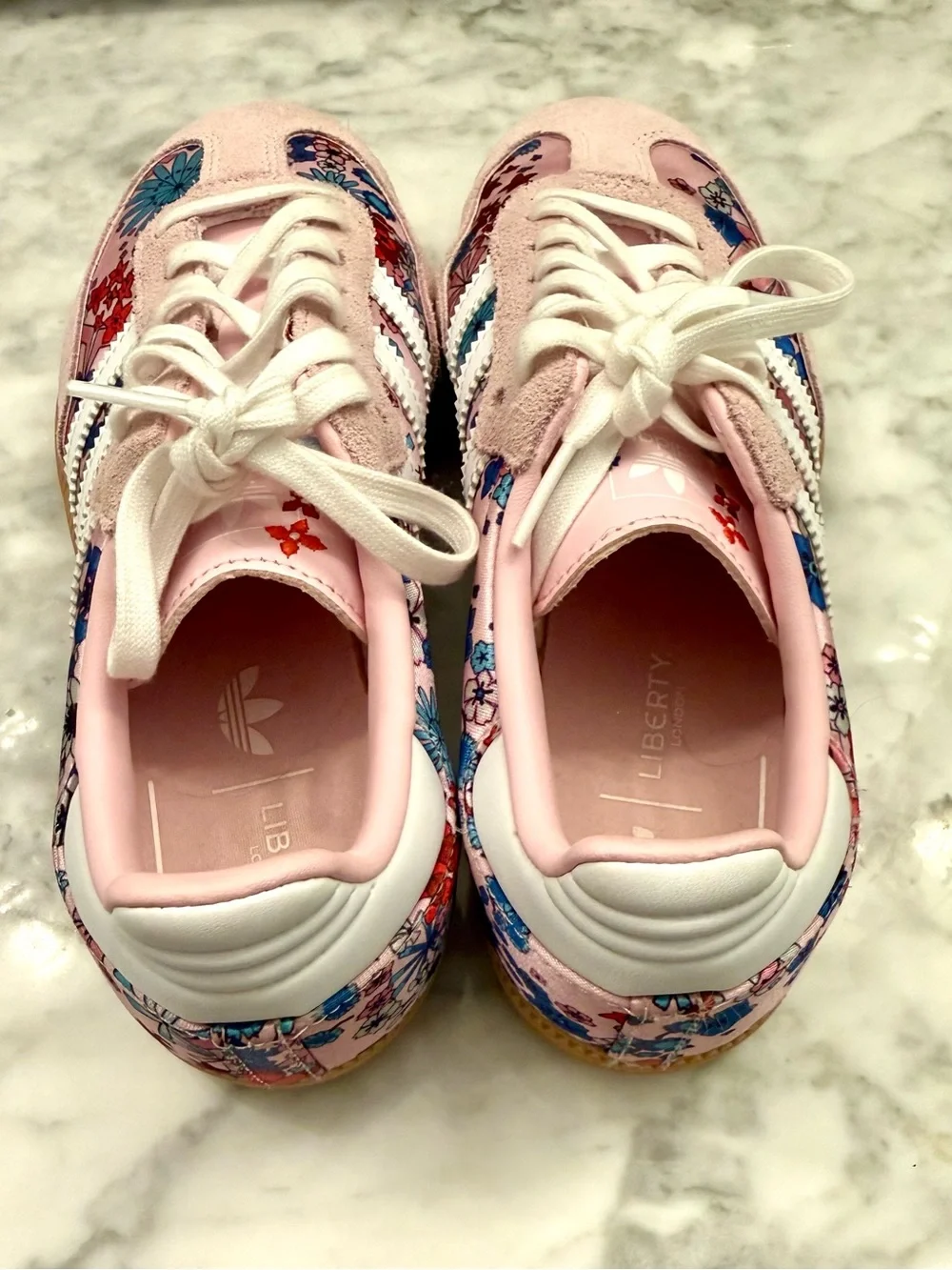 Adidas Liberty London Kids Sambas - Pink Floral